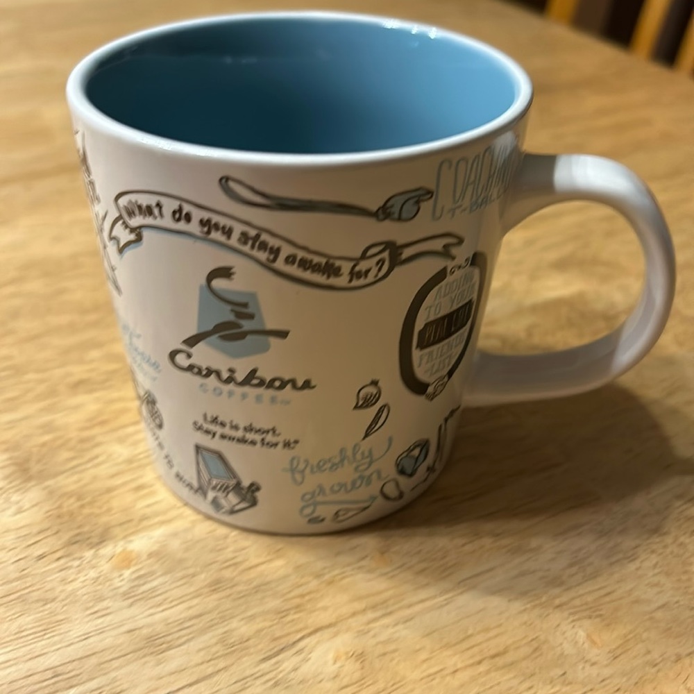 Caribou learn to coffee mug 2012